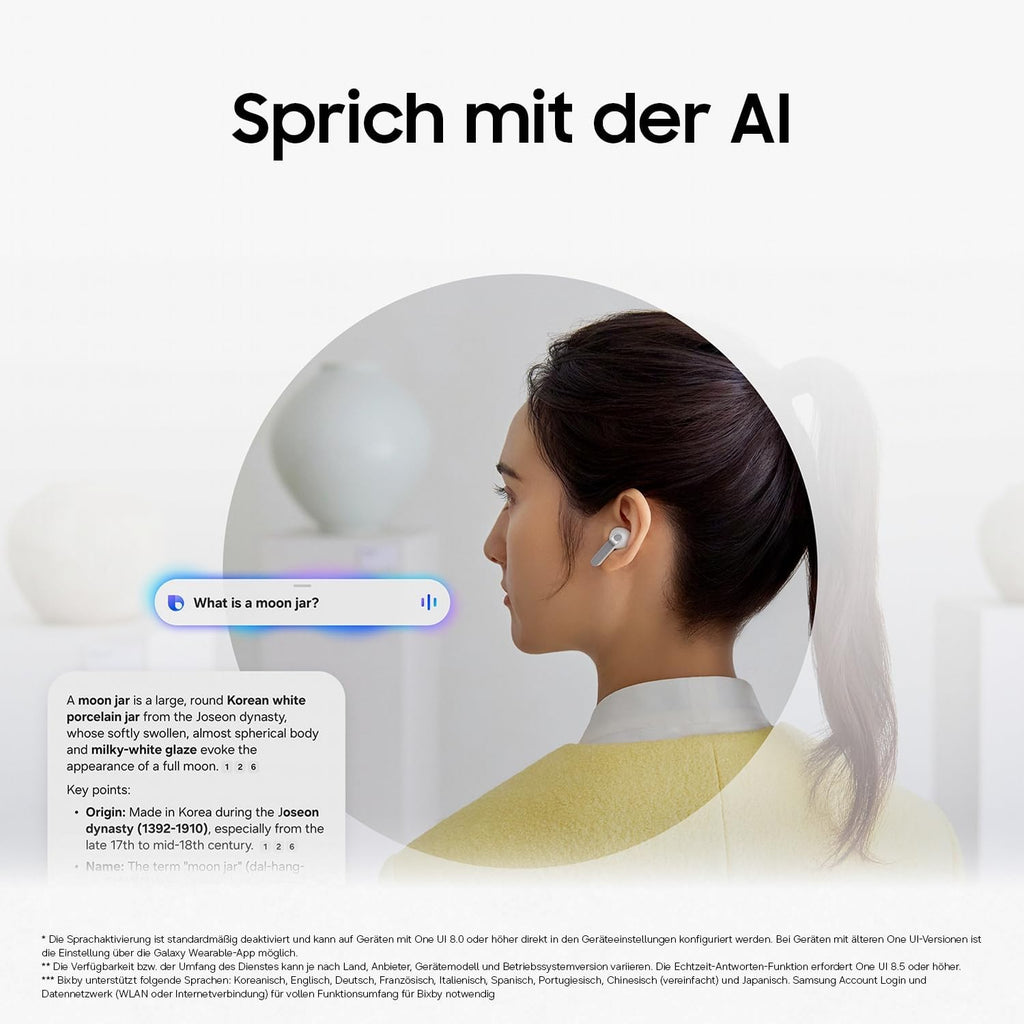 Samsung Galaxy Buds4 Pro, Kabellose Hi-Fi Bluetooth-Kopfhörer, 2-Wege-Lautsprecher, Geräuschunterdrückung per Adaptive Noise Cancelling, In-Ear-Ohrhörer, 360 Audio, AI Agent mit Sprachsteuerung, Black
