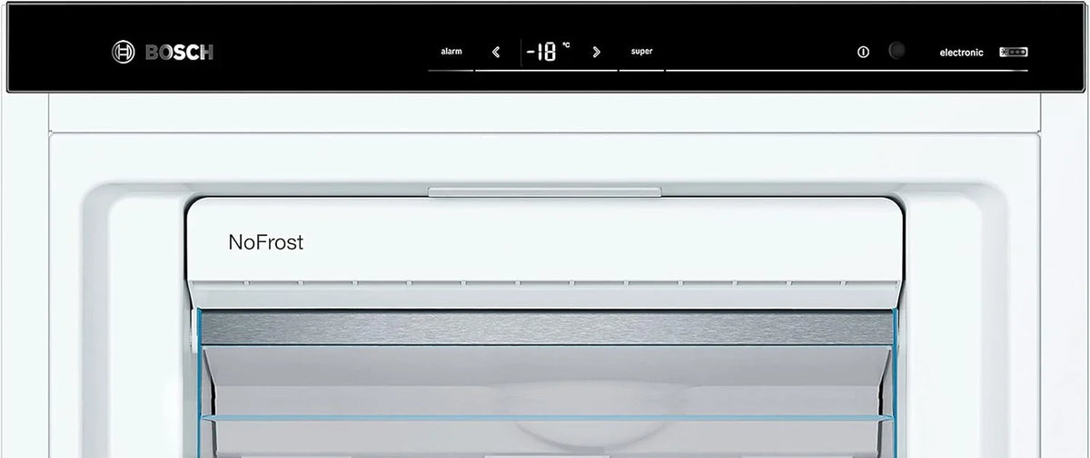 Bosch GSN51AWCV Serie 6 - Congelador independiente, 161 x 70 cm, 175 kWh por año, color blanco, 290 L, tamaño XXL, iluminación LED, VarioZone, NoFrost