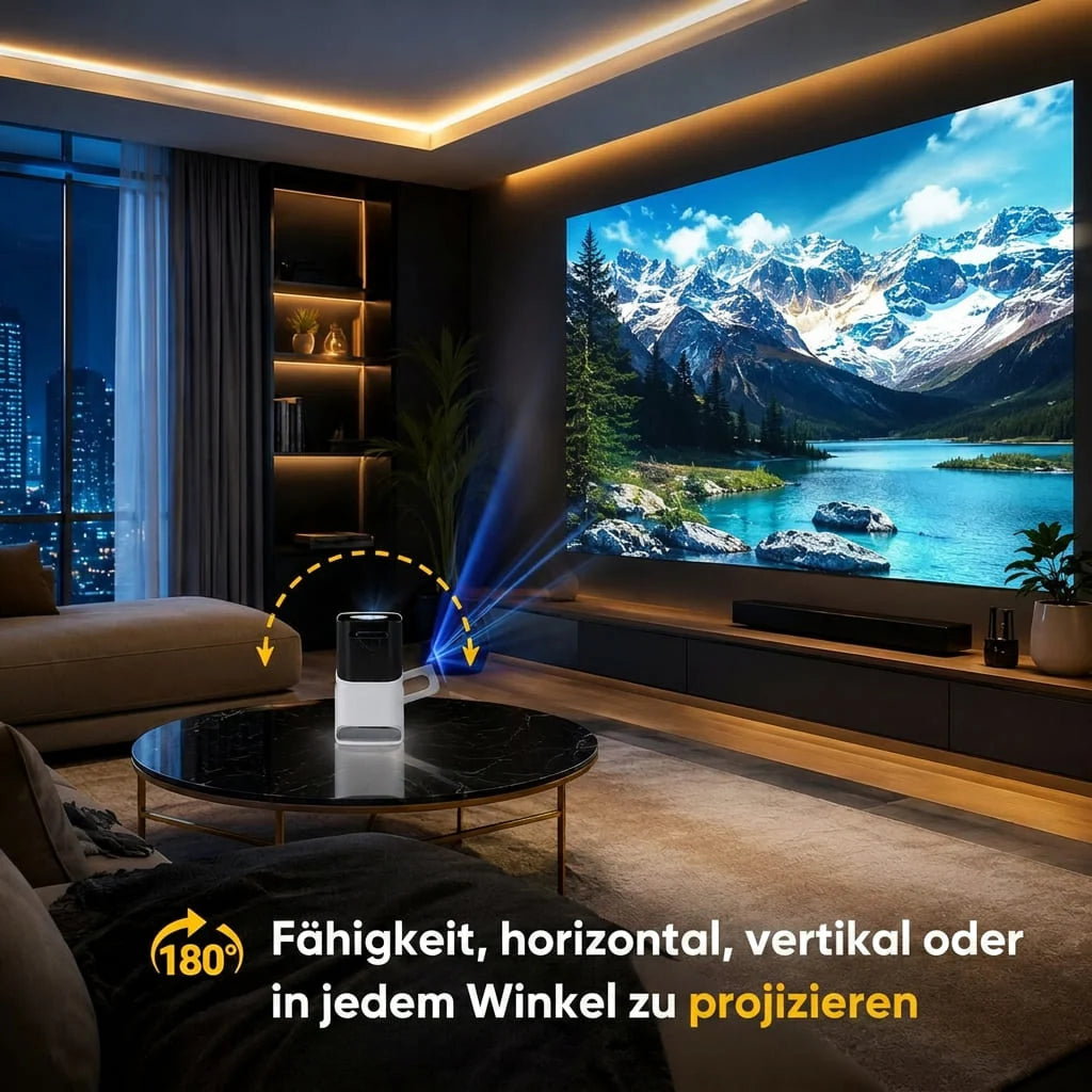 Mini Beamer mit WLAN & Bluetooth | Leinwandel