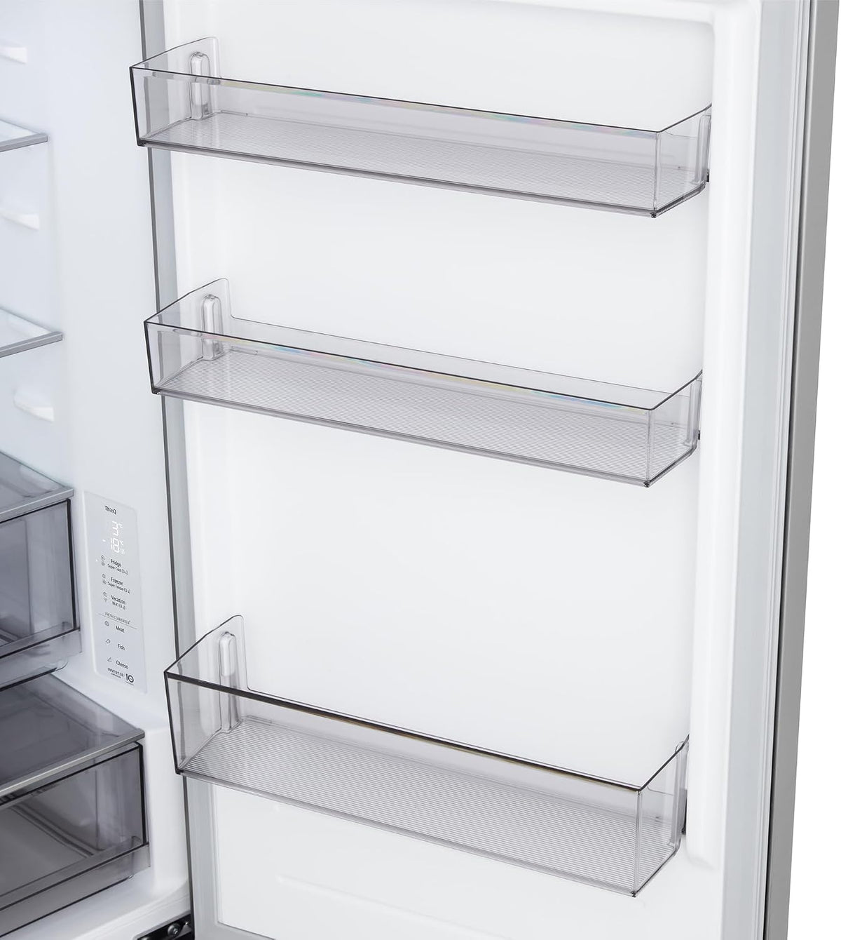 LG GBBSJ1CCPY, Kühl-/Gefrierkombination mit Total No Frost, LED Innenbeleuchtung, LinearCooling, DoorCooling+, Prime Silver