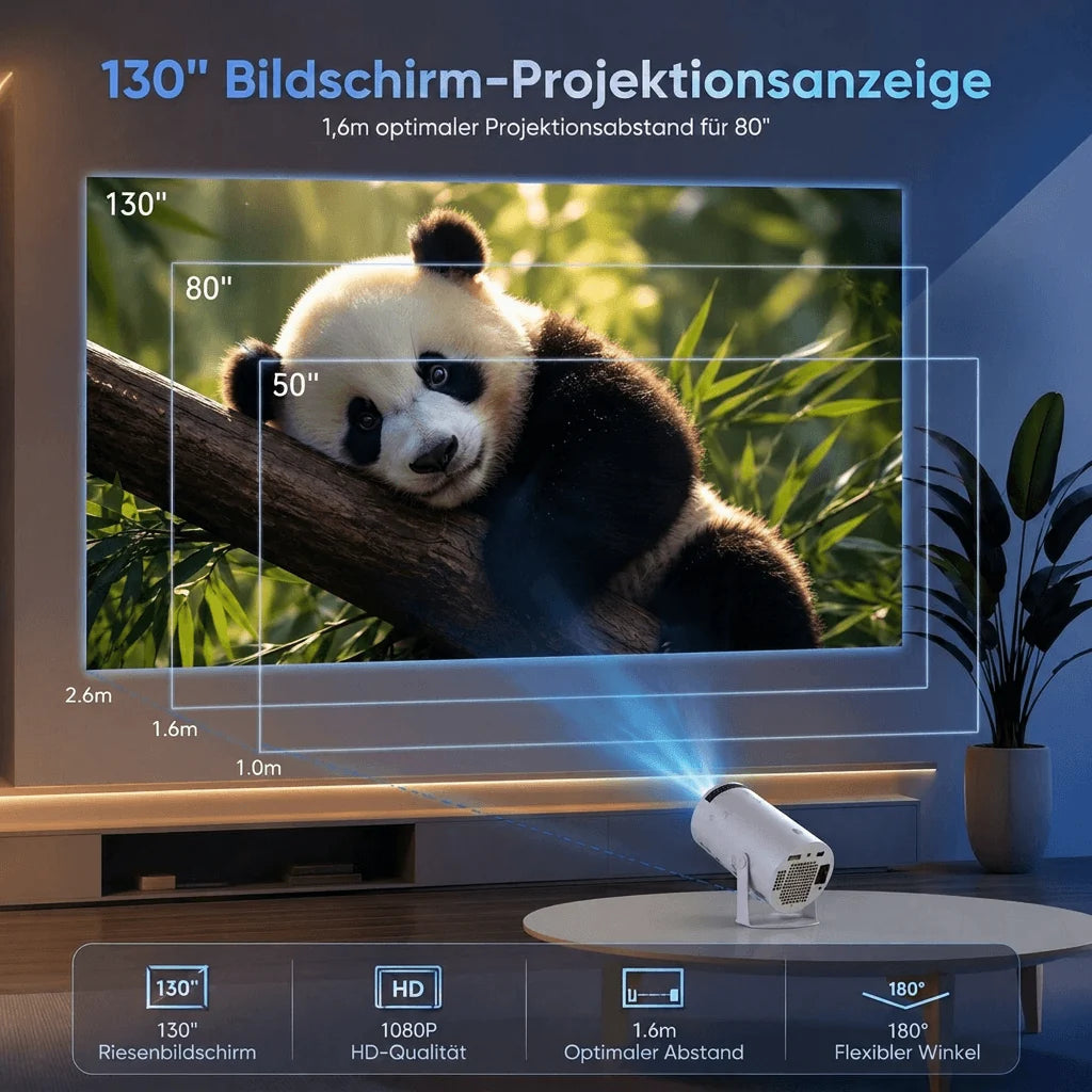 Mobiler 4K Beamer mit Android | Optivon