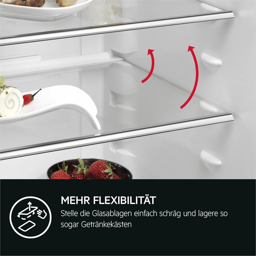 AEG OSF6I82EF Unterbau-Kühlschrank / 820 mm / 4-Sterne-Gefrierfach / 111 L/Festtür/E