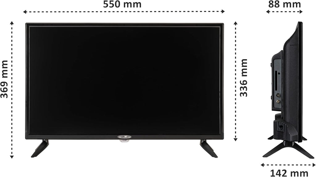 REFLEXION LED24IBT Smart LED Fernseher, LG webOSHub, 60 cm / 24 Zoll, Wohnwagen/Wohnmobil/Camping/Caravan/Boot/LKW TV, 12/230 Volt, Full HD, Triple Tuner, DVB-T2HD, DVB-S2, DVB-C, Bluetooth, WLAN