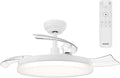 PHILIPS Solr Deckenventilator mit LED-Licht und Einziehbaren Flügeln, 3 Flügel, 106 cm Flügelspannweite, 4.500 Lumen, Drei Weißstufen (2.700 K/4.000 K/5.500 K), Dimmbar bis 10%, Inkl. Fernbed., Weiß