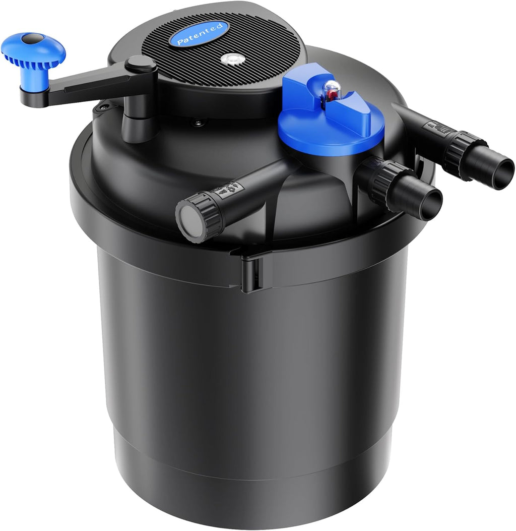 SunSun CPF-2500 Druckteichfilter 6000 l/h / 11 W UVC Einheit, Teichdruckfilter für Teiche bis 6000 Liter, Teichklärer, Filteranlage