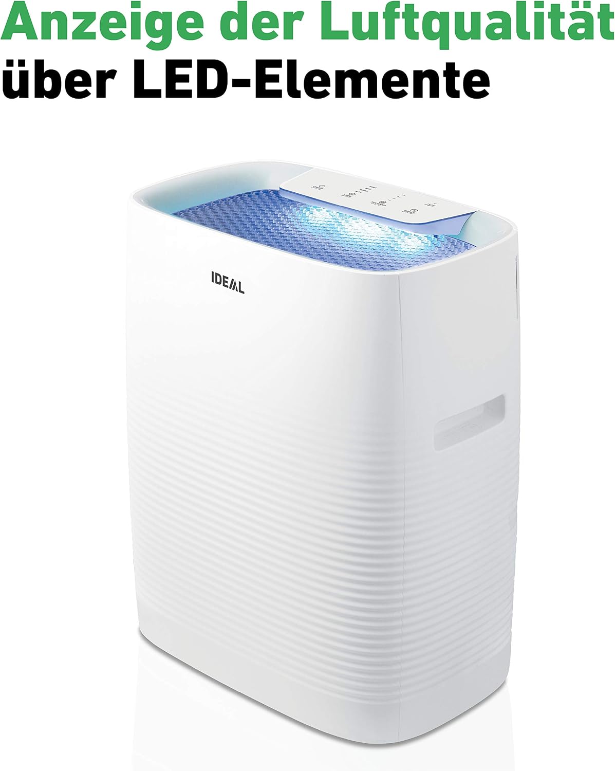IDEAL Luftreiniger AP35 mit HEPA- & Geruchsfilter – bis 45m² – gegen Pollen, Feinstaub, Allergene, Rauch & Gerüche – leise für Schlafzimmer, Praxis, Büro, Kinderzimmer & Allergiker