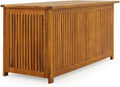 Casaria® Gartenbox Holz Akazie 205L Deckel 160kg Belastbarkeit Wetterfest Auflagenbox Aufbewahrungsbox Garten Balkon Wintergarten Sitztruhe 115x50cm