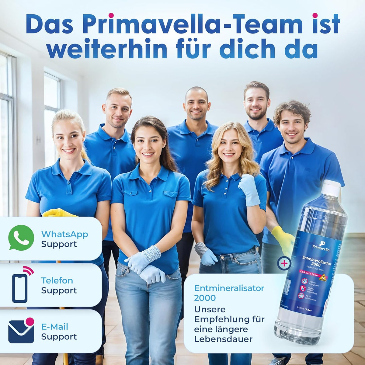 Primavella Don Vito Leistungsstarker Dampfreiniger für Böden, Polstermöbel und Badezimmer, mit 3,5 bar Druck, 16 Zubehörteilen für Fugen und Sofas, vielseitiger Dampfreiniger