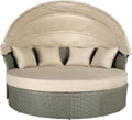 Riess Ambiente Outdoor Sonneninsel - Playa Living - 165cm - Natur - Polyrattan Aluminium - inklusive Kissen wetterfest