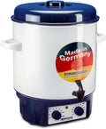 ROMMELSBACHER Glühwein-/Einkochvollautomat KA 1804, MADE IN GERMANY, 2-Schicht-Emaillierung, 27 Liter/für 14 Gläser à 1 Liter, stufenlos regelbar, Entsafterschaltung, Zeitschaltuhr, Ablaufhahn, 1800 W