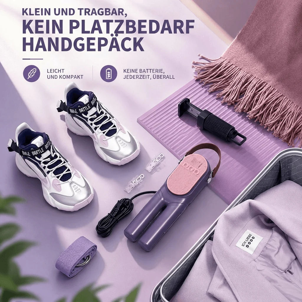 Tragbarer Heißlufttrockner für  Schuhe & Kleidung | WärmeFalte