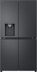 LG GML960EVBE Multi-Door Kühlschrank mit Gefrierfach (641 L, Energieklasse E) mit Eis- und Wasserspender, DoorCooling, Total No Frost, Schwarz