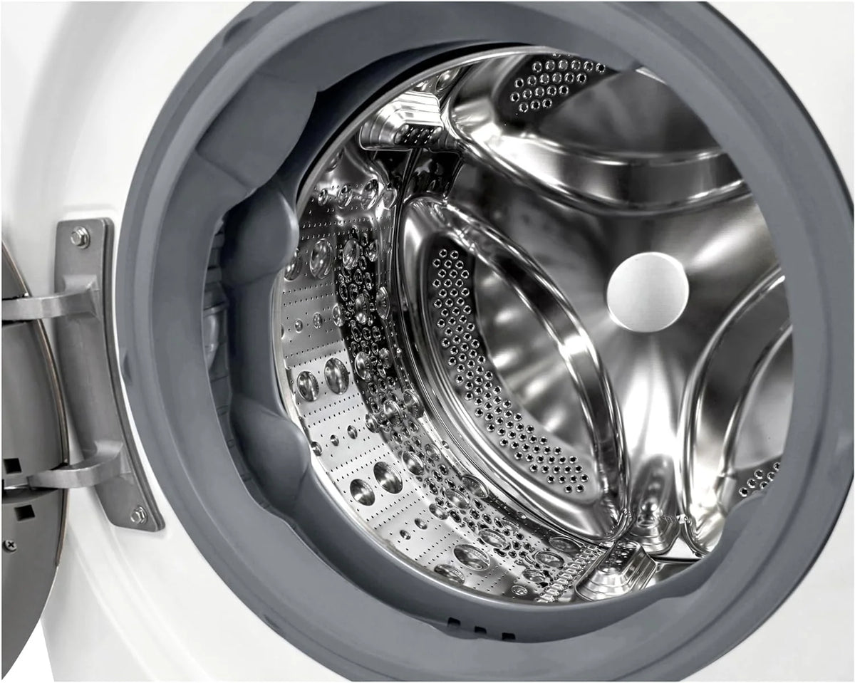 LG F4WV7080, Klasse A, Frontlader-Waschmaschine 8 kg, 1400 U/Min, AI Direct Drive, Wi-Fi, Tiefenreinigung mit Dampf, Groe Kapazitt, TRIPLE A, Auentür aus Sicherheitsglas, 62 x 60 x 85 cm  Wei