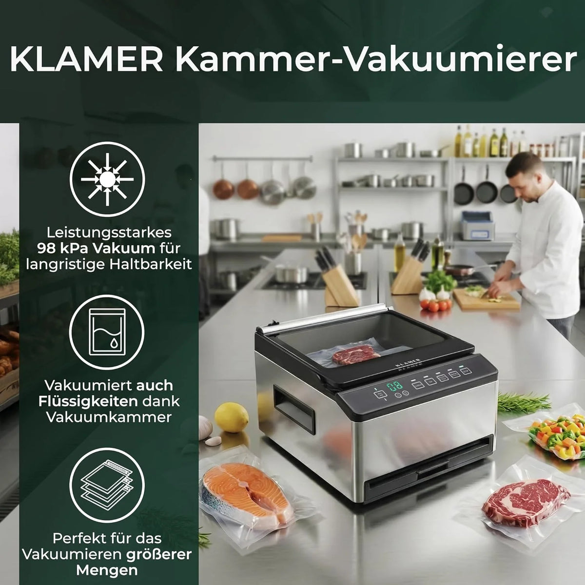 Vakuumiergerät Kammer
