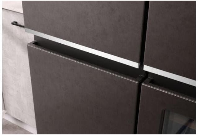 PKM Wolkenstein WCD 595 EWTS NF Cross Door Kühl-Gefrierkombination | 606 L | Mit Weinkühlschrank | Granitoptik | NoFrost | Display mit Touch Control | Triple Fresh mit Moist & Dry Zone