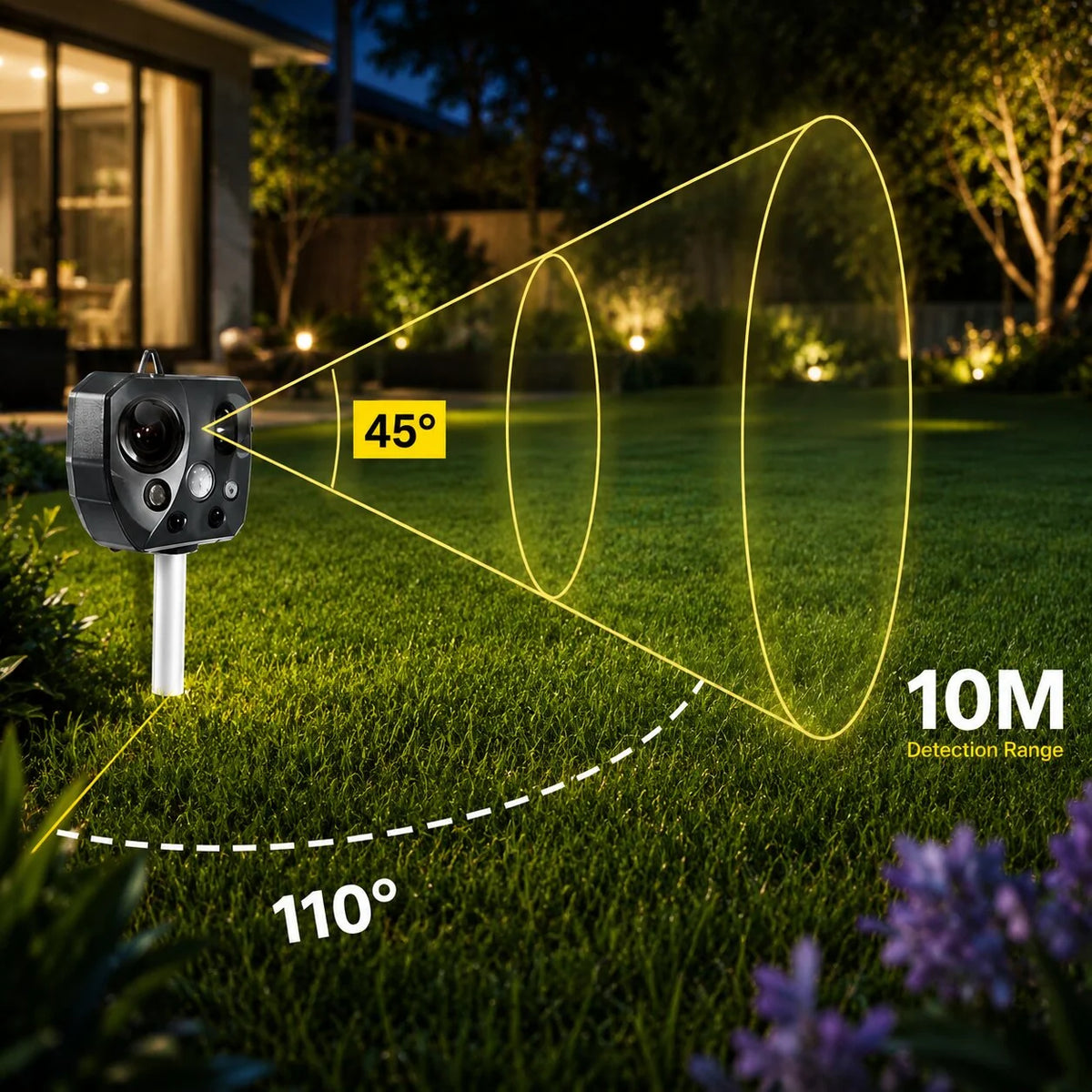 Solar Ultraschall Tiervertreiber | Sonnenschild