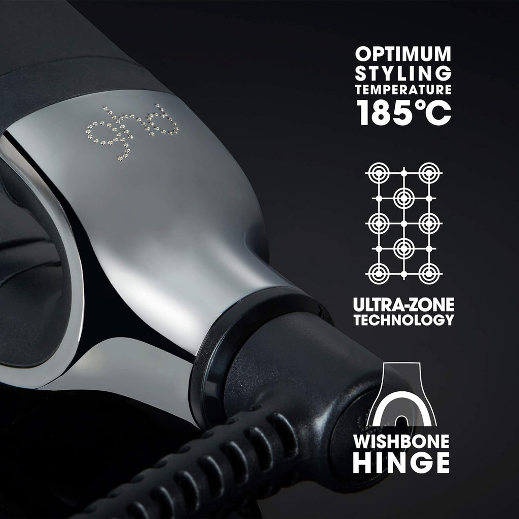 ghd Platinum+ Haarglätter & Professioneller Styler in Schwarz - Stärkeres Haar, Mehr Glanz, Farbschutz - Für Alle Haartypen