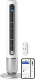 Philips Smarter Turmventilator 7000 Series – 8,4 m/s stark, ultraleise 22 dB, energieeffizient, App & Fernbedienung, Wlan, 12 Stufen, Schlafmodus, Temp‑Anzeige, 12‑h Timer, 80° Oszillation (CX7550/00)