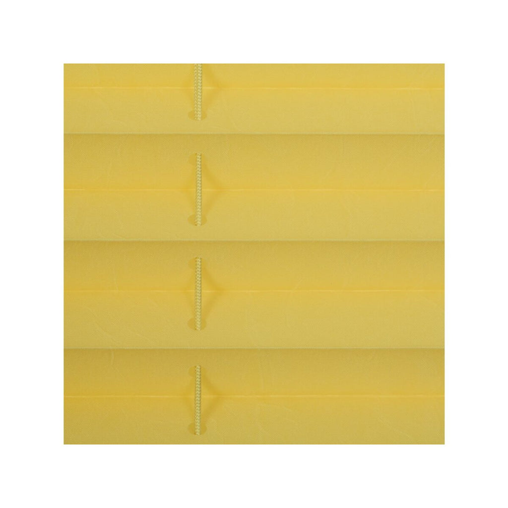 Lichtblick Klemmfix Plissee, stufenloses Einstellen, blickdicht, Montage ohne Bohren, 130 cm, 100 cm, Gelb - B-Ware neuwertig