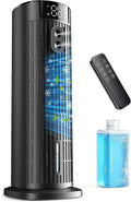 Mobile Klimaanlage mit Wasserkühlung, 4-in-1 Luftkühler Tragbar, Leiser Air Cooler mit 2-10h Timer, 90° Oszillation & 4 Stufen, Mobiles Kühlgerät für Zuhause, Büro und Schlafzimmer