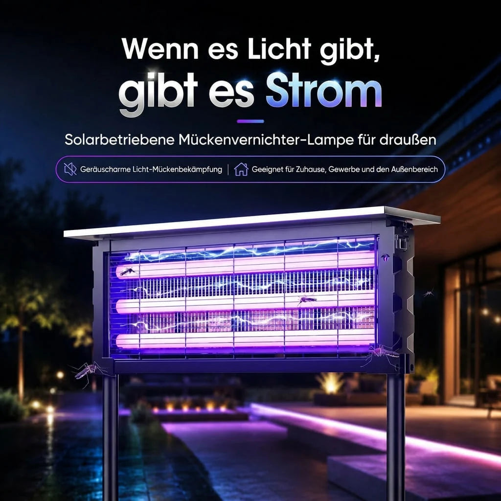 Elektrischer Insektenvernichter für den Garten | Dämmerfang