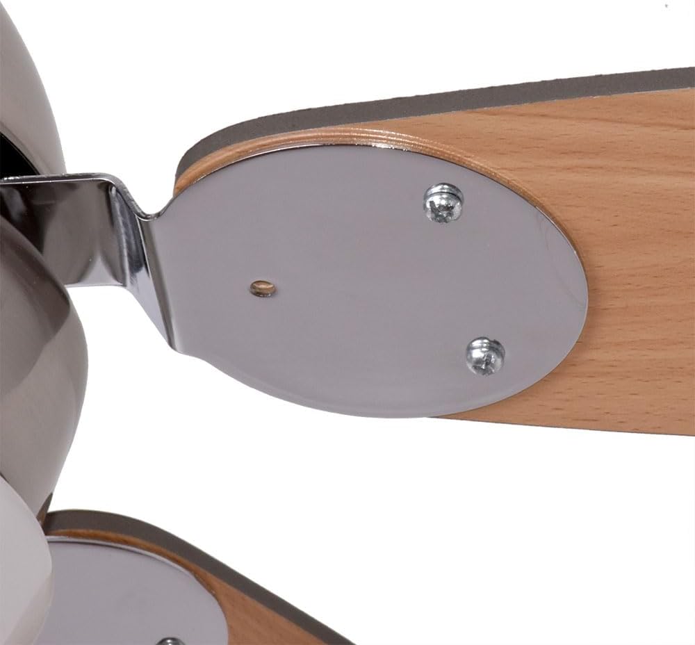 LED Deckenventilator Ventilator Wohnzimmer Rechts-/Linkslauf Metall D 132 cm