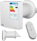 Eco Smart DZWR – Lüfter mit CO₂-Steuerung - Dezentrale Wohnraumlüftung mit Wärmerückgewinnung – F7 Filter & 97% Wärmerückgewinnung – Lüftungssystem 160 mm – 60 m³/h – WLAN & App