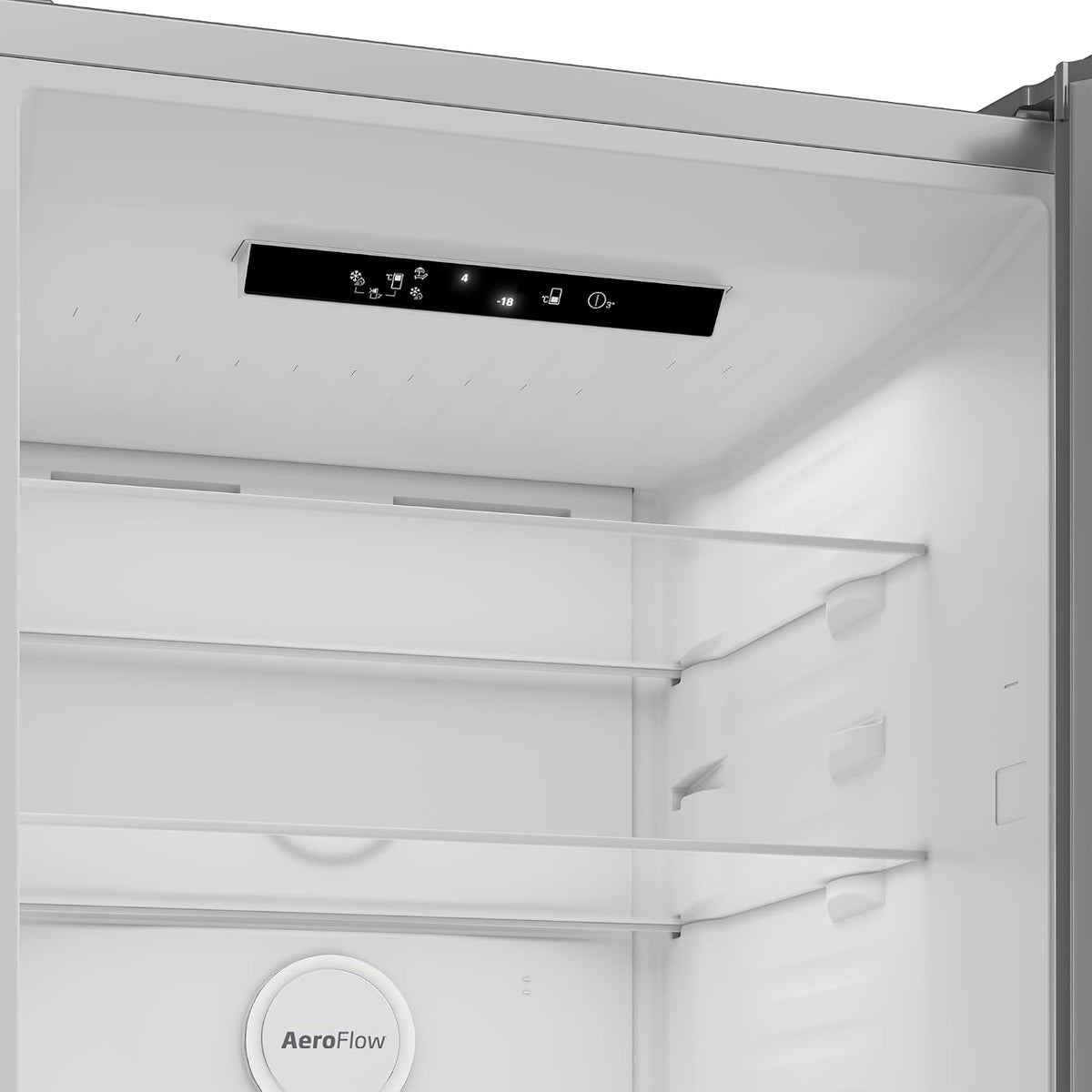 Beko Kühl- Gefrierkombination B5RCNA416HXB, 415 Liter Nutzinhalt, 203,5 cm hoch, Wechselbarer Türanschlag, 297 l Kühlen, 118 l Gefrieren, 3 Gefrierschubladen, 35 dB, Manhatten Gray