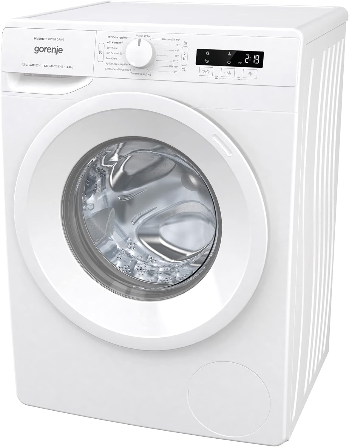 GORENJE WNPI84APS Waschmaschine LED Display Inverter PowerDrive Motor AquaStop Dampffunktion 16 Programme