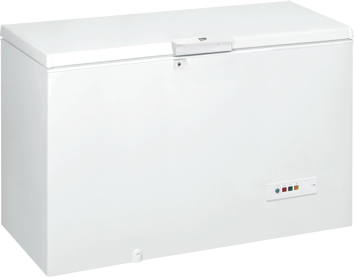 Beko Professional, ACO 432E_BP Gefriertruhe, Weiß, 140,5 x 69,8 x 91,6 cm, 432 Liter Nutzinhalt, 46,9 kg, -24°C bis -6°C Betriebstemperatur