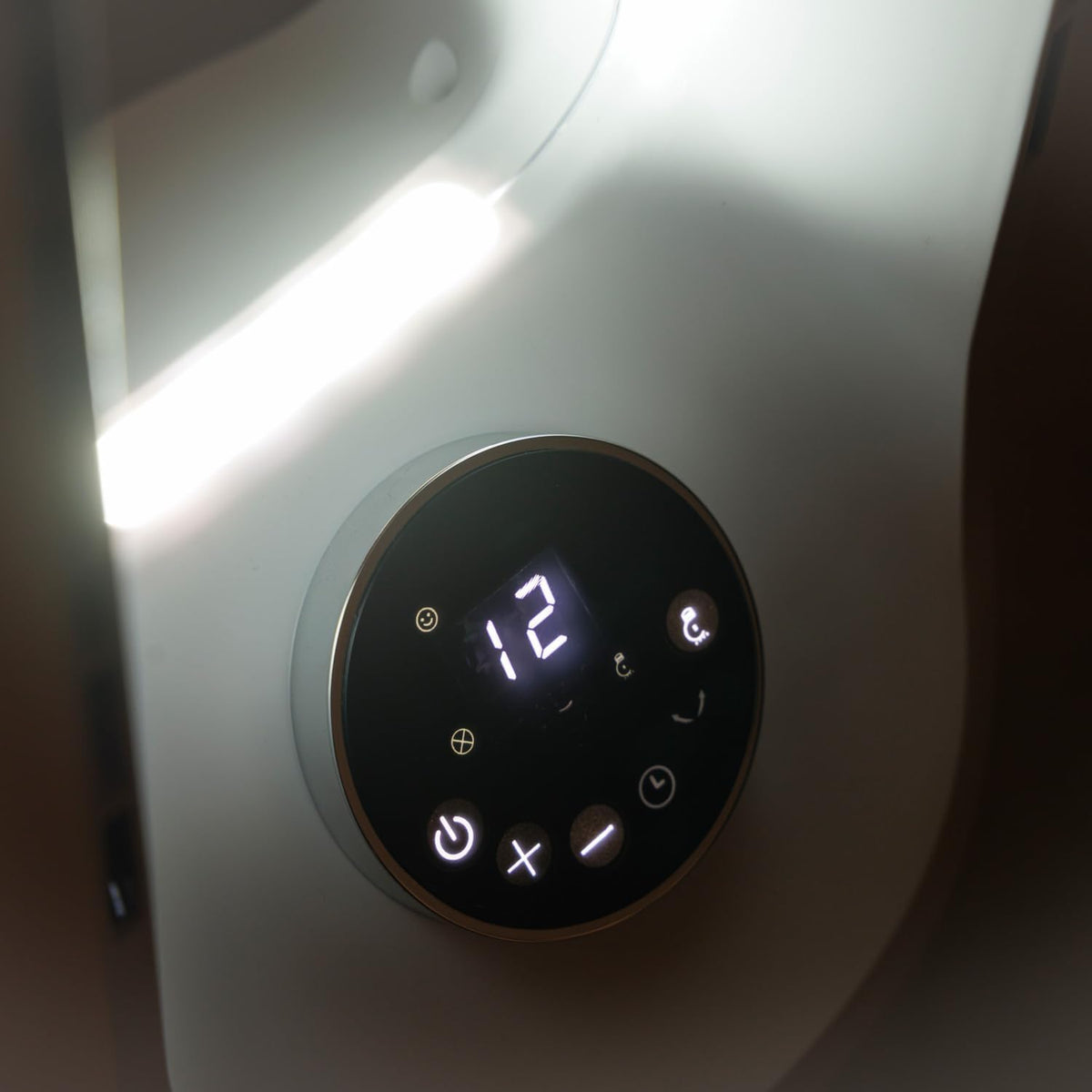 Taurus Babel Endless Turmventilator mit digitalem Brushless-Motor, sehr leise, 12 Geschwindigkeiten, LED-Touchscreen, Oszillation, 12-Stunden-Timer und Fernbedienung, Ventilator ohne A