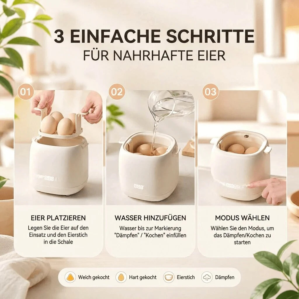 Elektrischer Eierkocher mit Abschaltautomatik | Eiklang