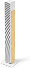 Stadler Form leiser Ventilator Nick, Turmventilator mit Schwenkfunktion, 10 Geschwindigkeitsstufen, Timer, mit Fernbedienung, für Schlafzimmer, Büro, Wohnzimmer, mit natürlichem Bambus, weiß