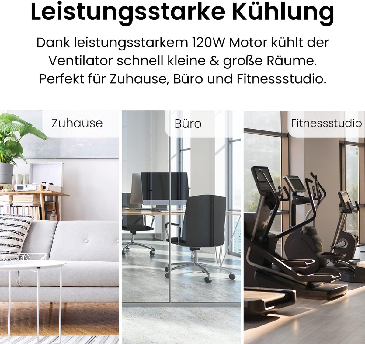 Pro Breeze 50 cm Bodenventilator aus Chrom, Ventilator mit 3 Geschwindigkeitsstufen und verstellbaren Ventilatorkopf - Windmaschine für Fitnessstudio oder Werkstatt