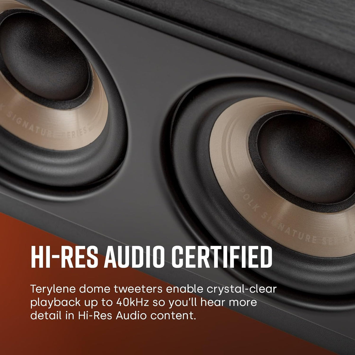 Polk Audio SIGS35CELWT Signature Elite ES35 Centerlautsprecher, schlanker, hochauflösender Center Lautsprecher, Hi-Res Zertifiziert, Dolby Atmos und DTS:X kompatibel, Weiß