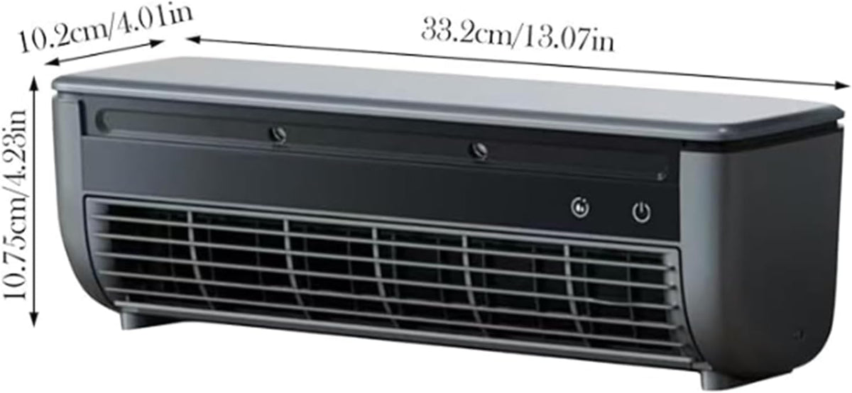 Ohne Bohren Wandklimagerät Ventilator, Kabelloser Wandluftkühler für Zuhause mit 3 Geschwindigkeiten, Mini Klimaanlage mit Fernbedienung, Schnell Kühlung Kaltluftventilator für Schlafzimmer, Zuhause
