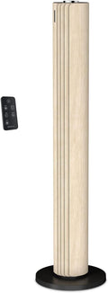 Rowenta Turmventilator Urban Cool VU6770 | Holzoptik | 3 Geschwindigkeiten | Automatische Oszillation | Fernbedienung | Timer | Auto-Modus