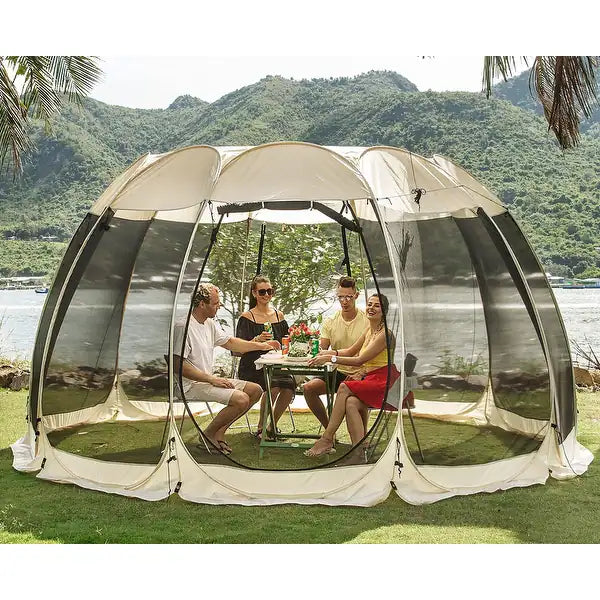 Screen Room Screened Camping Gazebo Clam Quick-Set Pavilion X Foot