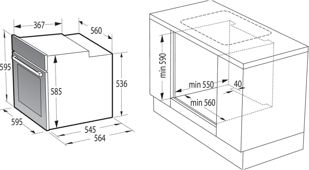 Gorenje DUO SET SIX (BCSI6737E06X+GI6400BX)