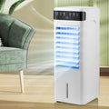 Klimaanlage mobil Luftkühler Mobiles Klimageräte 5L Ventilator mit 3Windgeschwindigkeiten Wassertank 12H Timer Abnehmbare Wassertank Leise Luftkühler Air Conditioner für Schlafzimmer Büro