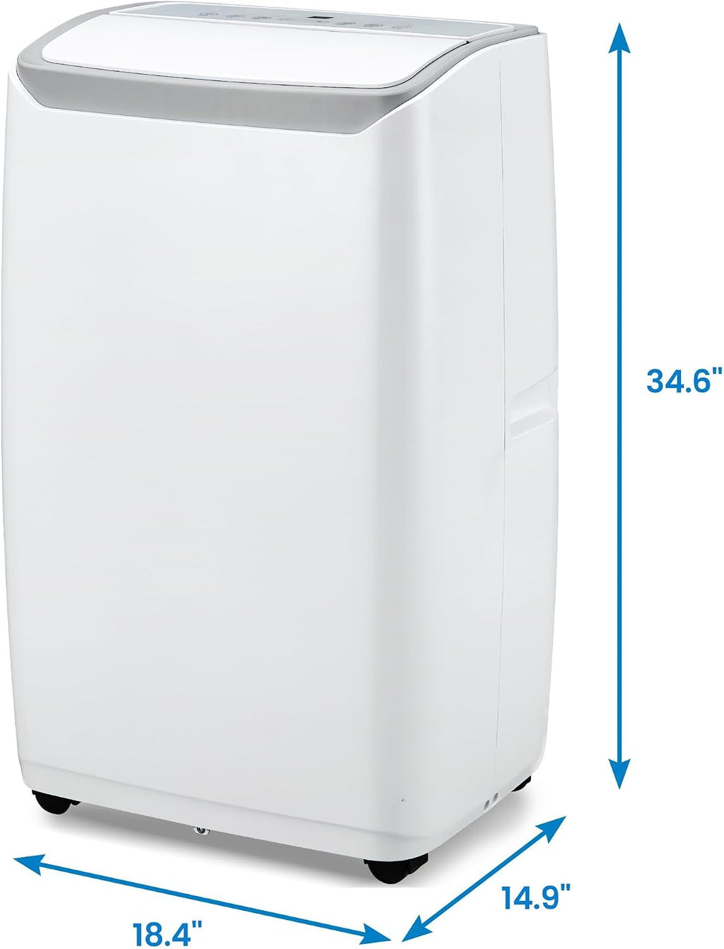 Tragbare Klimaanlagen, 12000 BTU Tragbarer AC für Räume bis zu 550 Sq.Ft, 3-in-1 AC mit schneller Kühlung, Luftentfeuchter & Drei-Geschwindigkeits-Lüfter, 24H Timer/Fernbedienung/Ultra Leise für