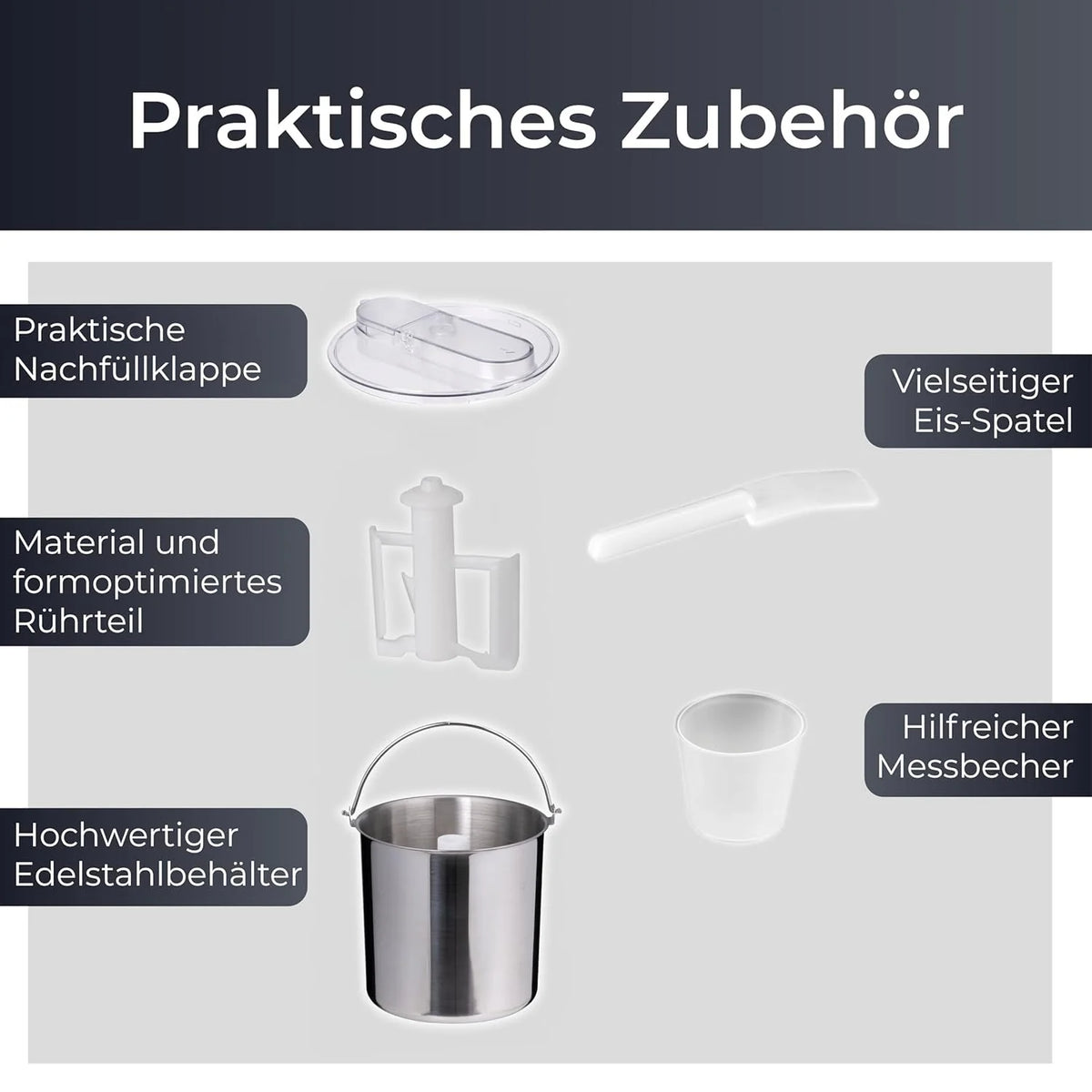 Eismaschine 3-in-1 mit 1.5L