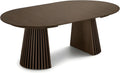 ebuy24 Tokyo Esstisch inkl. 2 Zusatzplatten ø120x120 bis 160 bis 200cm Smoked Eiche Furnier. – Esszimmertisch rund ausziehbar, ausziehbarer Tisch rund, Esstisch oval ausziehbar