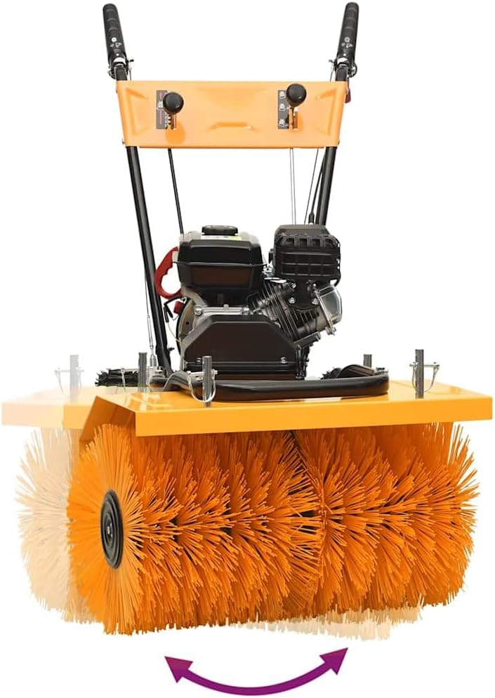 ACAGALA 4-in-1 Schneefräse & Kehrmaschine (6,5PS, 196ccm) | 560mm Räumbreite, 11m Wurfweite | 5 Vorwärts/2 Rückwärtsgänge | Stahlschnecke