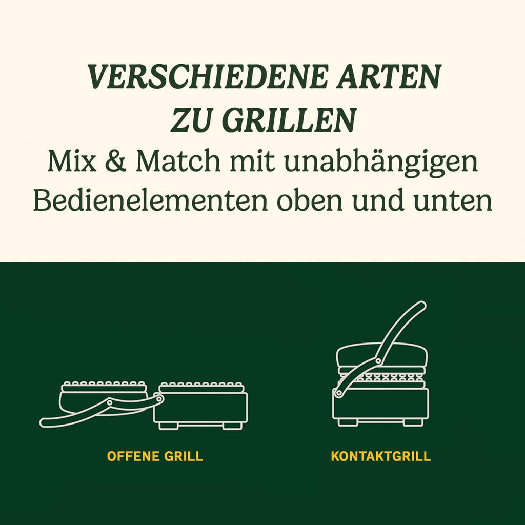 Cuisinart Hot Plate Entertaining Grill & Griddle | XL Elektrischer Plancha Grill, Teppanyaki Grillplatte für zu Hause | Antihaftbeschichtete abnehmbare Platte, 2-Zonen-Temperaturregelung bis zu 260°C