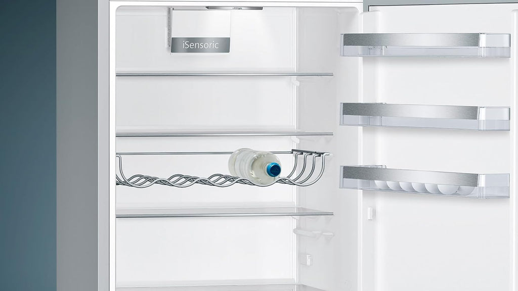 SIEMENS KG39EAICA iQ500 Kühl-Gefrier-Kombination, 201 x 60 cm, 249 L Kühlen + 94 L Gefrieren, LowFrost seltener abtauen, LED-Beleuchtung gleichmige Ausleuchtung, BigBox Platz für groes Gefriergut