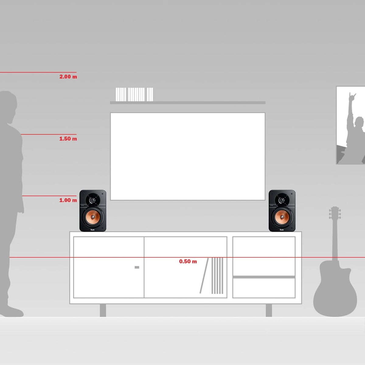 Teufel Ultima 20 - HiFi-Regallautsprecher, Kompakt & Leistungstark, Phase-Plug, Präziser Sound, 2-Wege-System, Bassreflex-Aufbau - Schwarz
