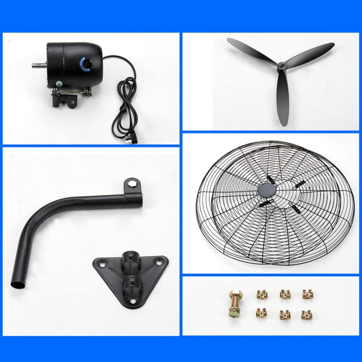 Industrieller Wandventilator (22/26/30 Zoll), Hochleistungs-Wandventilator Mit Hoher Luftgeschwindigkeit, 120°-Oszillation, Robuster Gewerbeventilator, 3 Geschwindigkeitsstufen, Geräuscharm