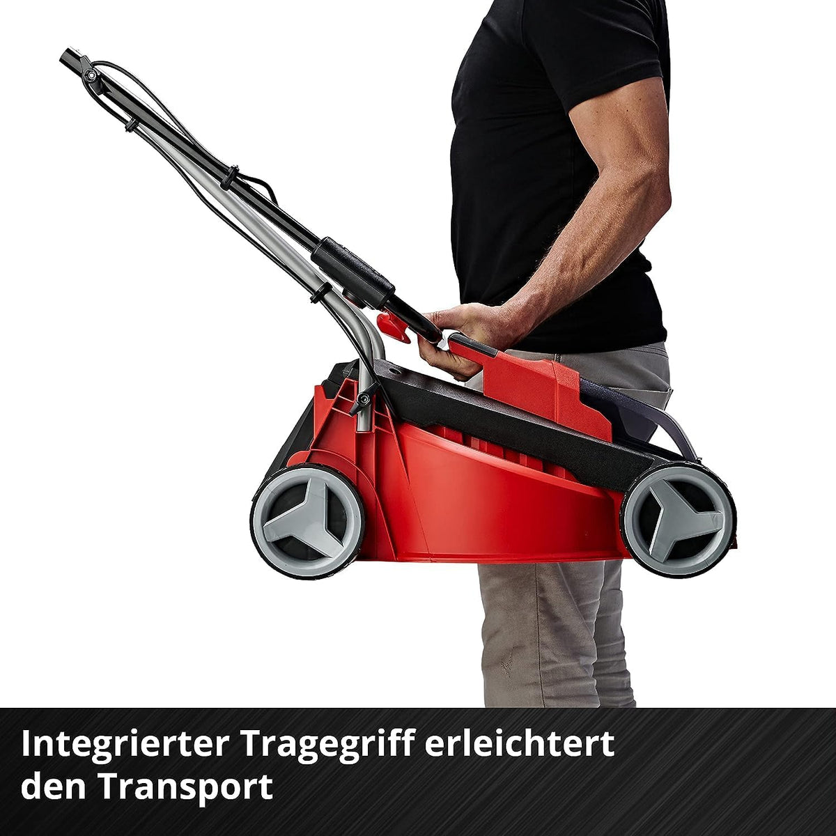 Einhell City Akku-Rasenmher GE-CM 18/30 Li Kit Power X-Change (18 V, 30 cm Schnittbreite, bis 150 m, Brushless, 25L Fangkorb, 30-70 mm Schnitthhe, inkl. 3,0 Ah Akku + Ladegert)