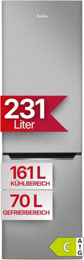 Amica Kühl Gefrierkombination freistehend Total NoFrost 170 x 54 x 59,1 cm 231 l Nutzinhalt VitControlPlus FreshZone elektronische Steuerung - Edelstahloptik
